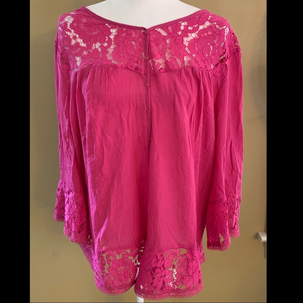 Pink Blouse. 1X